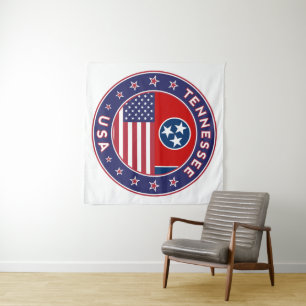 Tennessee, Tennessee poster, canvas Tapestry
