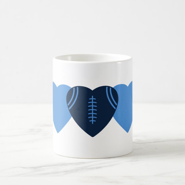 Tennessee Titans Football Heart Design Coffee Mug (Center)
