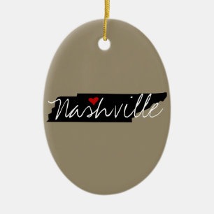 Tennessee Town Ceramic Tree Decoration