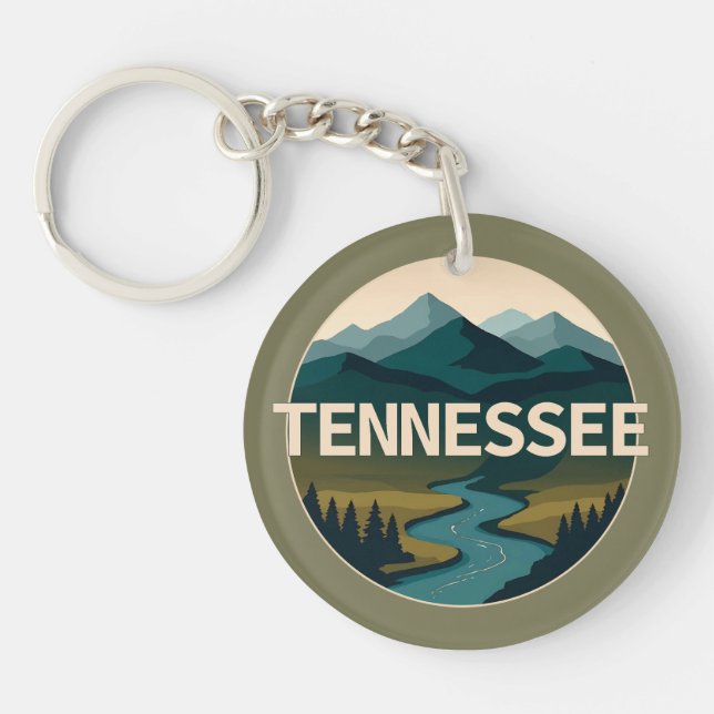 Tennessee United States of America Key Ring (Front)