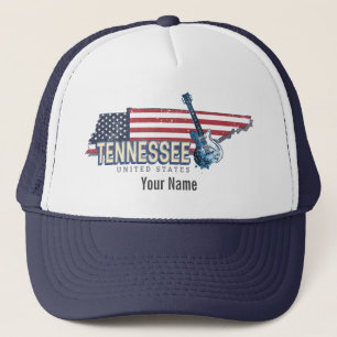 Tennessee United States Retro State Vintage USA Lu Trucker Hat