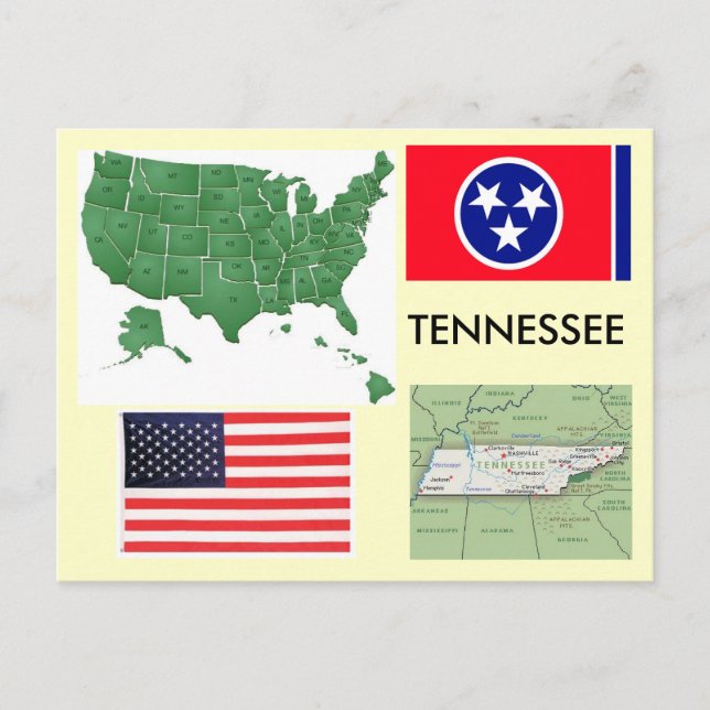 Tennessee, USA Postcard (Front)