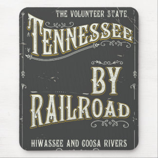 Tennessee USA vintage Railroad poster Mouse Mat