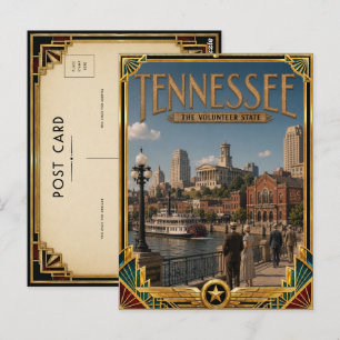 Tennessee Vintage Art Deco Golden Age Postcard