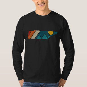 Tennessee Vintage State Map Mountains Pride Nashvi T-Shirt