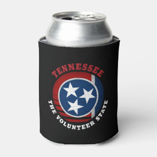 TENNESSEE VOLUNTEER STATE FLAG  CAN COOLER