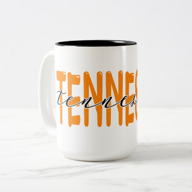 Tennessee Volunteers Two-Tone Coffee Mug (Front Left)