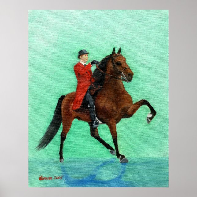 Tennessee Walking Horse Portrait Poster (Front)