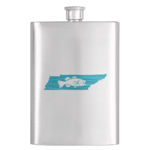 Tennessee Wave Fishing Hip Flask