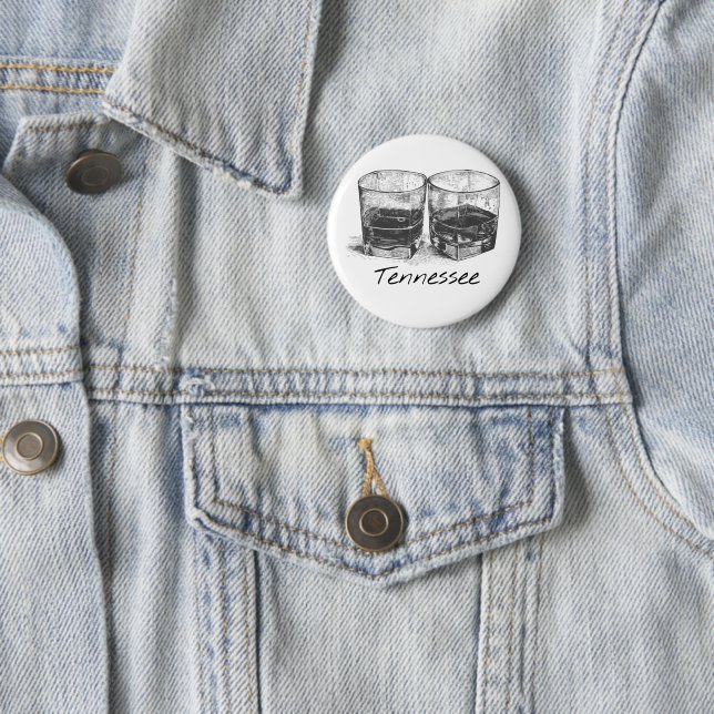Tennessee Whiskey 6 Cm Round Badge (In Situ)