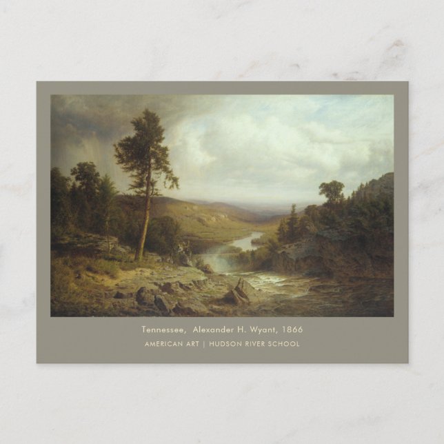 Tennessee Wyant American Art Landscape Painting Postcard (Front)