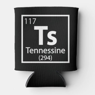 Tennessine - Tennessee Science Periodic Table Can Cooler