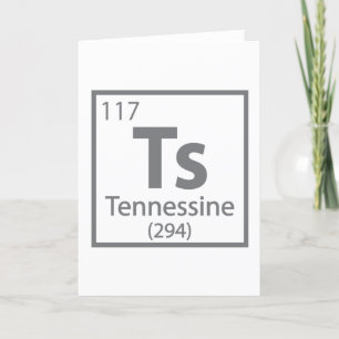 Tennessine - Tennessee Science Periodic Table Holiday Card