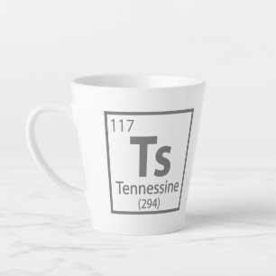 Tennessine - Tennessee Science Periodic Table Latte Mug