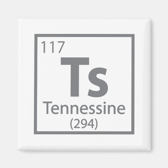 Tennessine - Tennessee Science Periodic Table Magnet (Front)