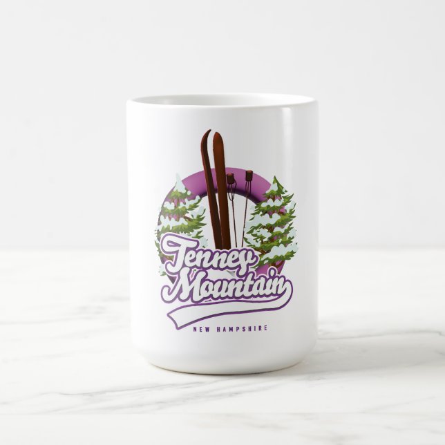 Tenney mountain new hampshire ski logo coffee mug (Center)