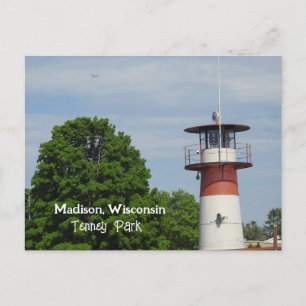Tenney Park in Madison Wisconsin Lighthouse Postcard