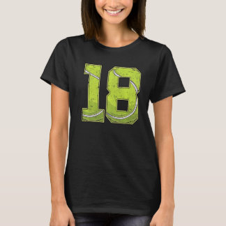Tennis 18th Birthday Boy Girl Eighteen 18 Years Ol T-Shirt
