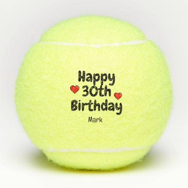 Tennis 30th Birthday Balls (Front)