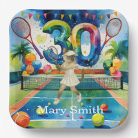 Tennis 30th Birthday for Siamese Cat lovers