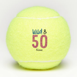 Tennis 50th Birthday for Player  Tennis Balls