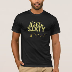 Tennis 60th Birthday Hello Sixty with tennis ball T-Shirt