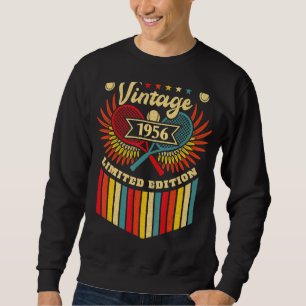 Tennis 66th Birthday Men Women Vintage 1956 Tennis Sweatshirt