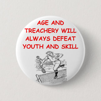 tennis 6 cm round badge