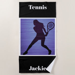 Tennis Abstract Beach Towel