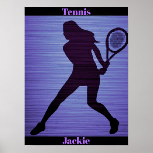 Tennis Abstract Poster