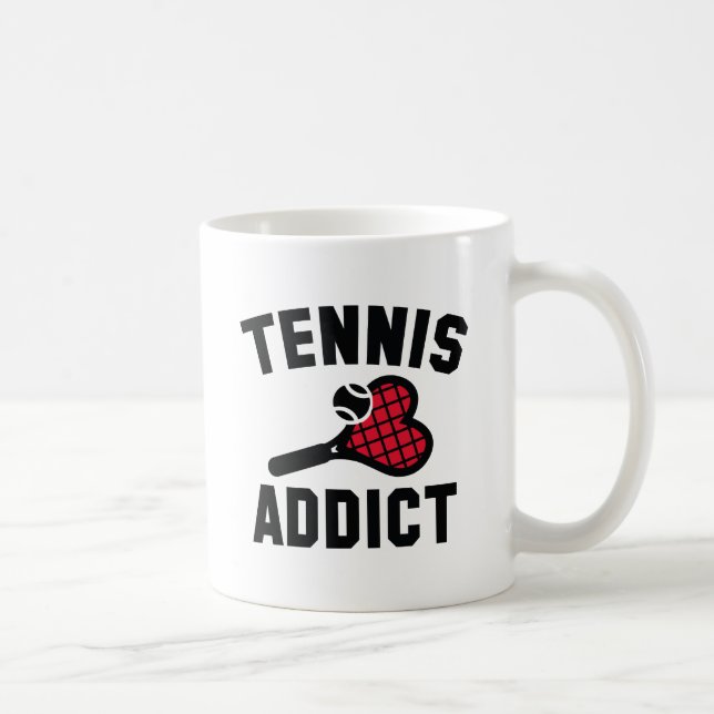 Tennis Addict Coffee Mug (Right)