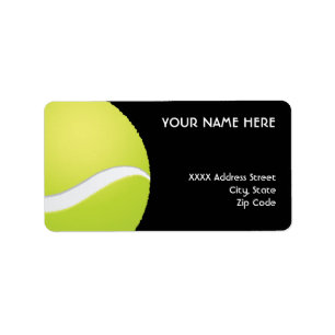Tennis Address Labels