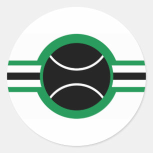 tennis air star classic round sticker