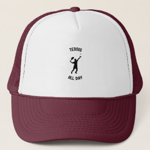 Tennis all day trucker hat