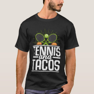 Tennis And Tacos Sports Player Expert Coach Graph T-Shirt
