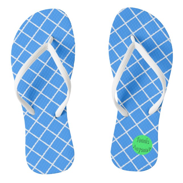 Tennis Anyone? Flip Flops (Footbed)