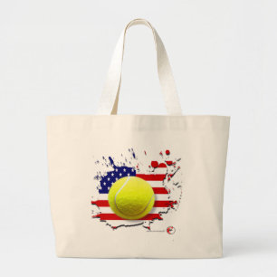 TENNIS ANYONE? LARGE TOTE BAG