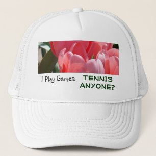 Tennis Anyone? sports hats White Pink Play Games