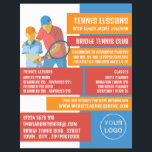 Tennis Art Design, Tennis Lessons/Classes Flyer<br><div class="desc">Tennis Art Design,  Tennis Lessons/Classes Advertising Flyers By The Business Card Store.</div>