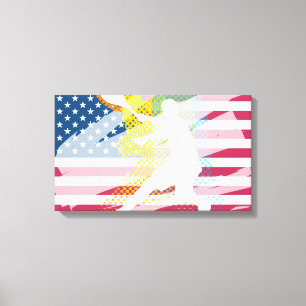 Tennis art painting on canvas print