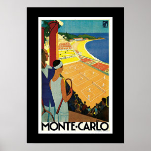 Tennis at Monte Carlo Poster