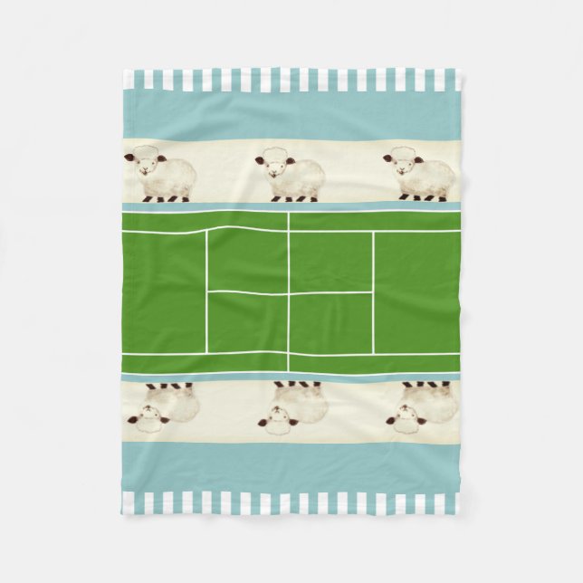 Tennis Baby Fleece Blanket (Front)