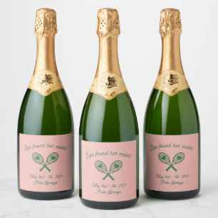 Tennis Bachelorette Food and Beverage Label