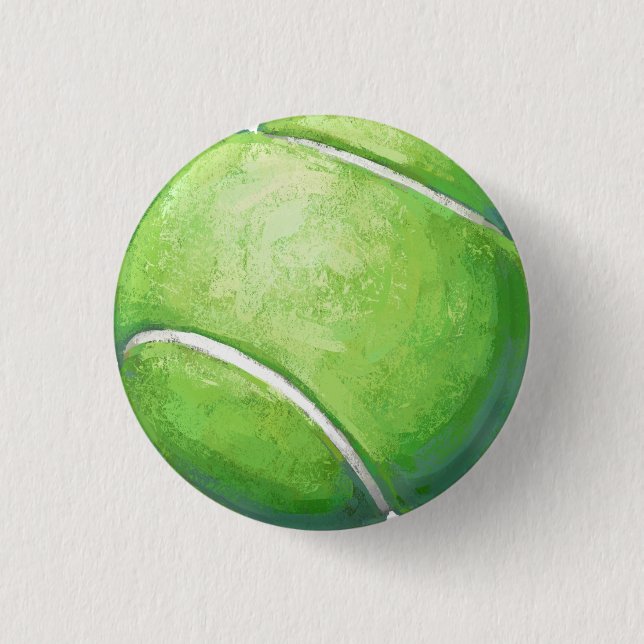 Tennis Ball 3 Cm Round Badge (Front)