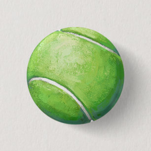 Tennis Ball 3 Cm Round Badge