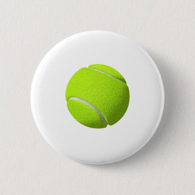 Tennis Ball 6 Cm Round Badge (Front)