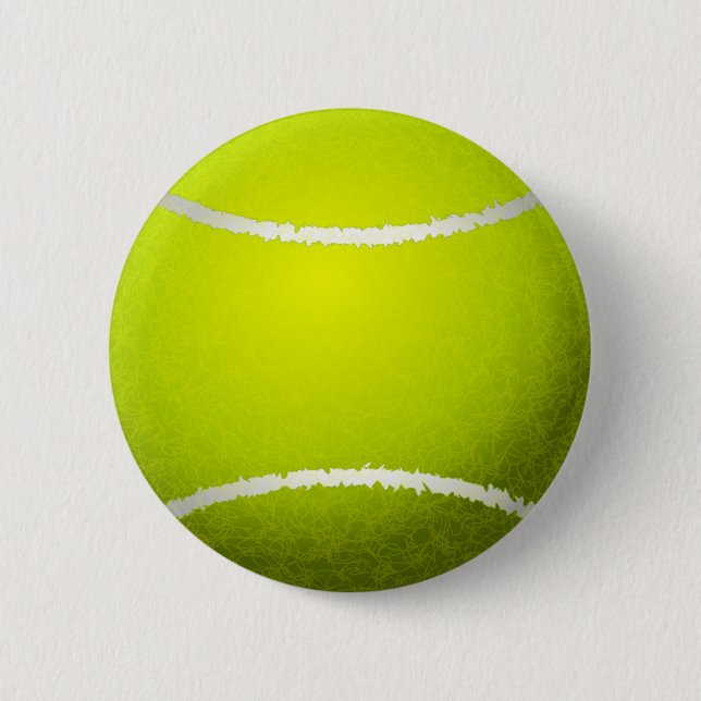 Tennis ball 6 cm round badge (Front)