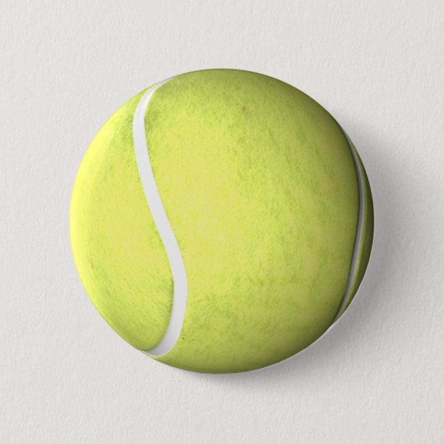 Tennis Ball 6 Cm Round Badge (Front)
