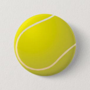 Tennis ball 6 cm round badge