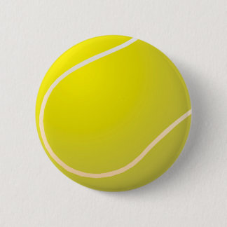 Tennis ball 6 cm round badge